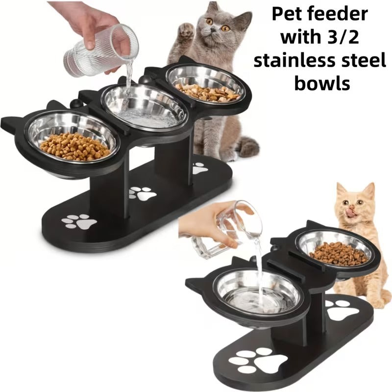 15° Tilted Pet Bowl Stand