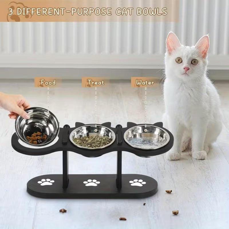 15° Tilted Pet Bowl Stand