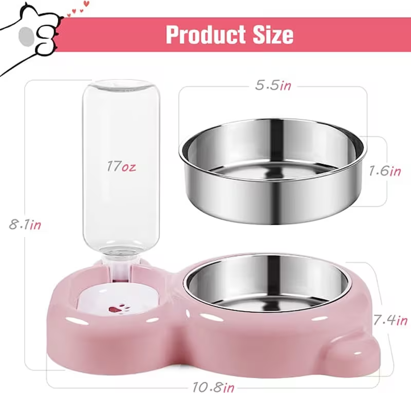 2-in-1 Pet Feeding Station