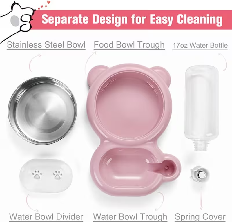 2-in-1 Pet Feeding Station