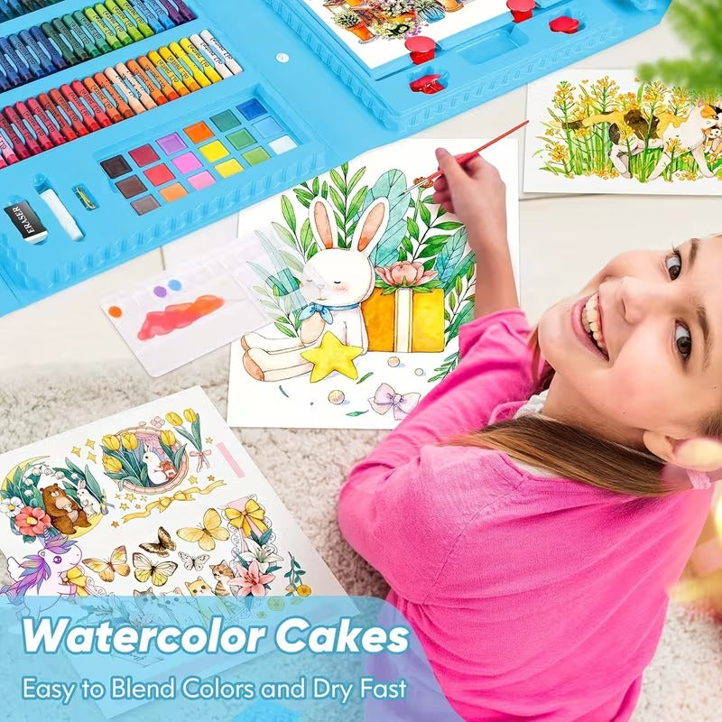 208-Piece Kids Art Kit