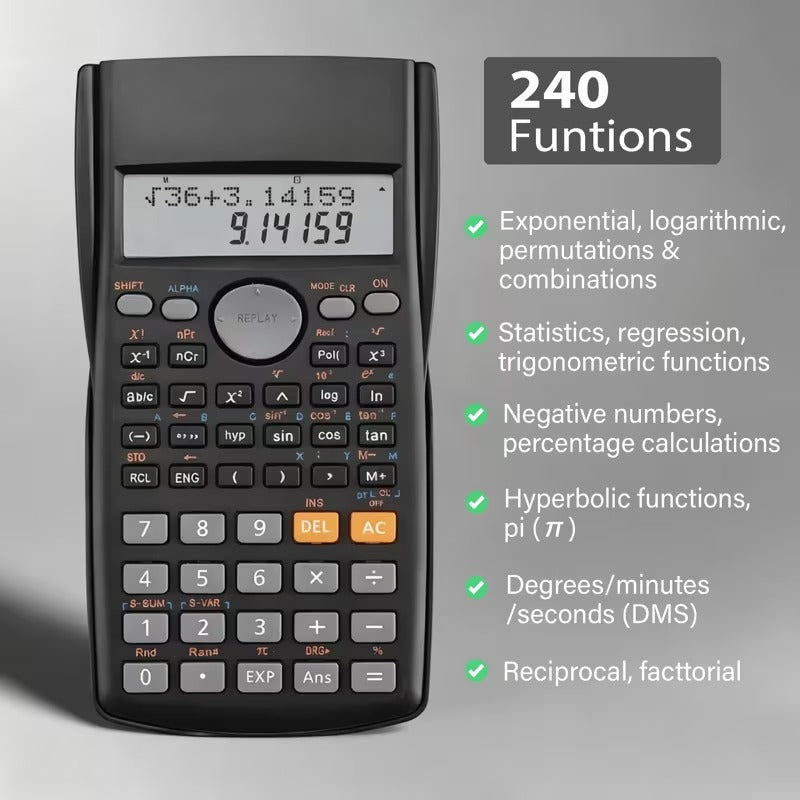 240-Function Scientific Calculator