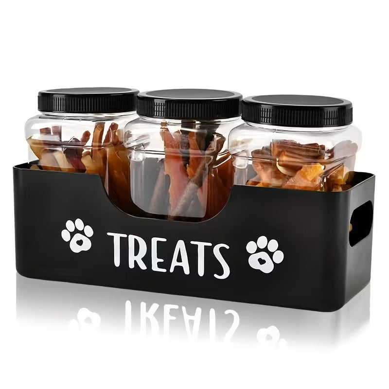 3-Jar Pet Treat Organizer