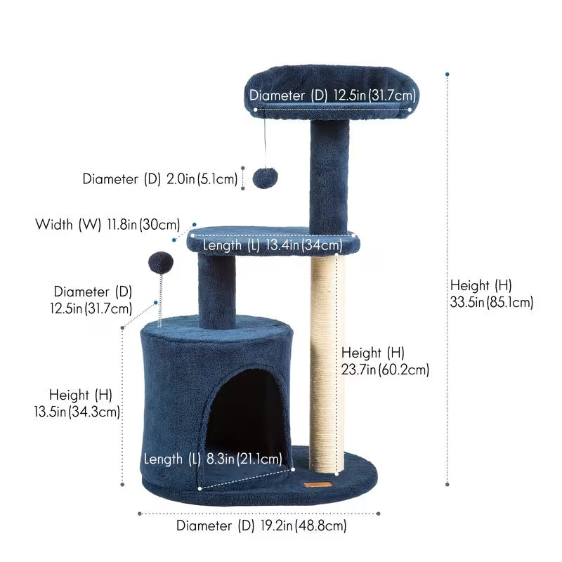 32-Inch Cat Activity Tower