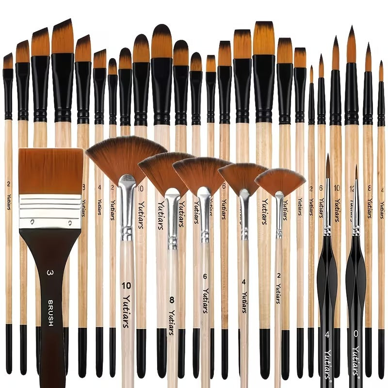 32-Piece Artist Brush Set