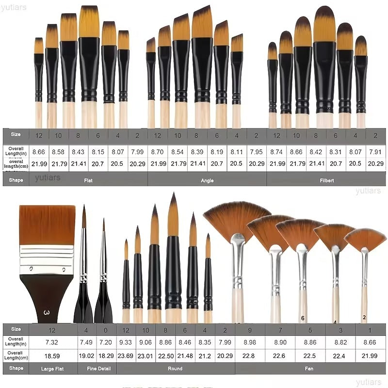 32-Piece Artist Brush Set