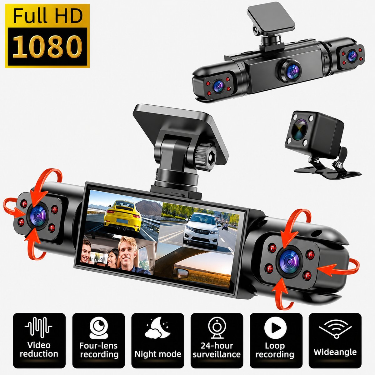 360° Dash Cam Coverage