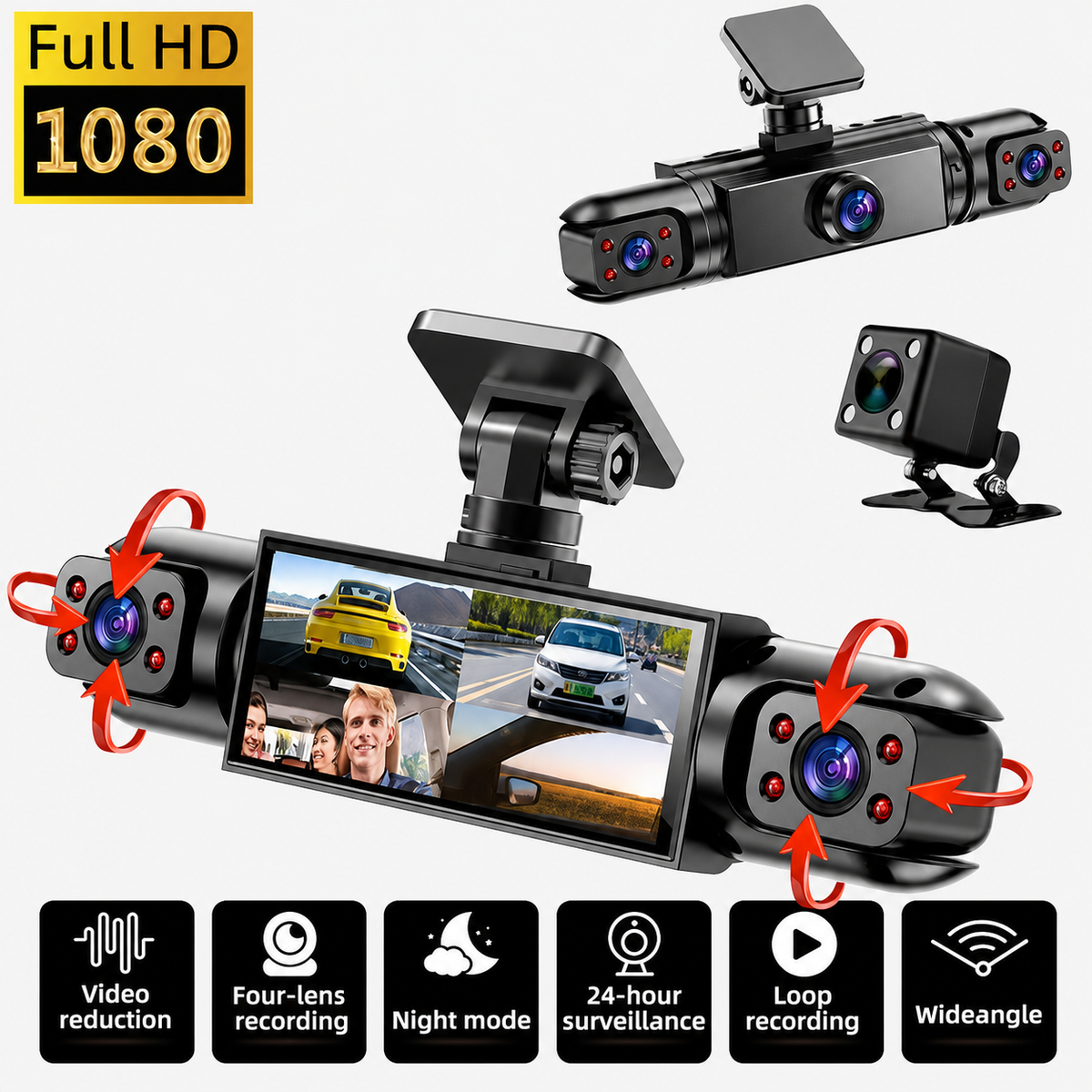 360° Dash Cam Coverage