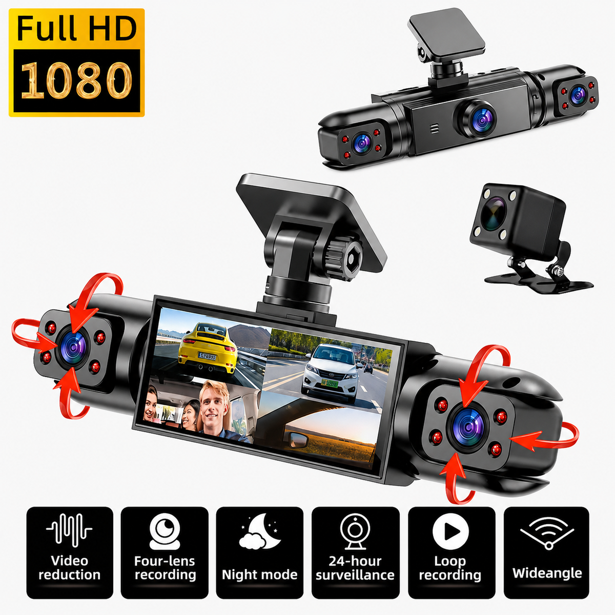 360° Dash Cam Coverage