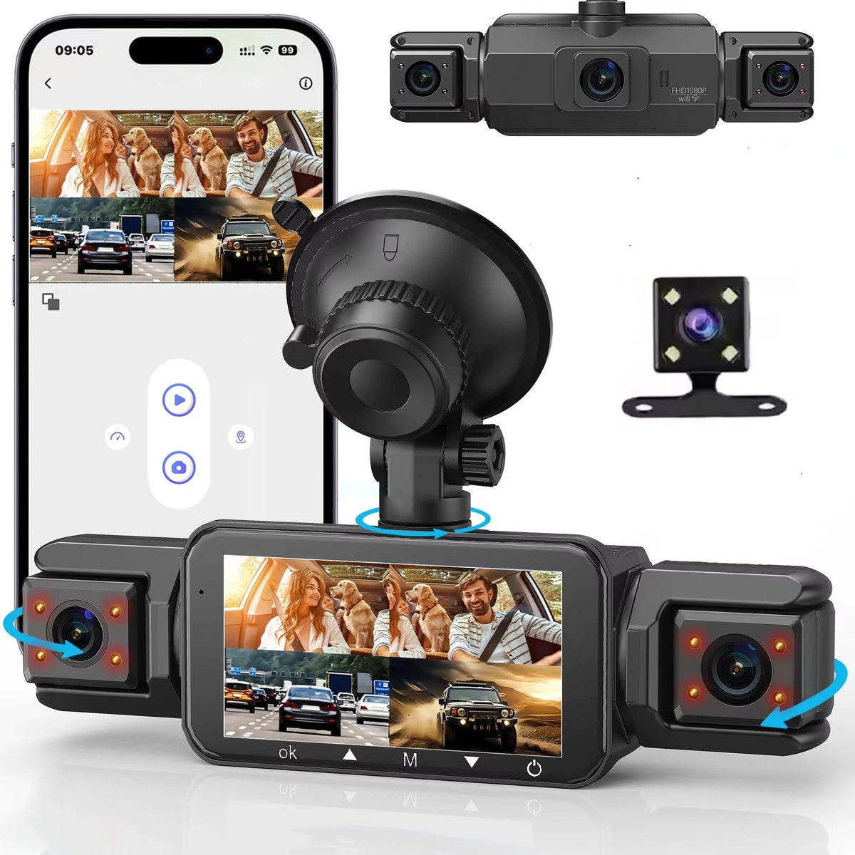 360° NightGuard Dash Cam