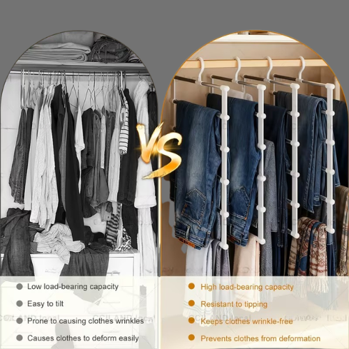 7-Tier Pants Hanger Set
