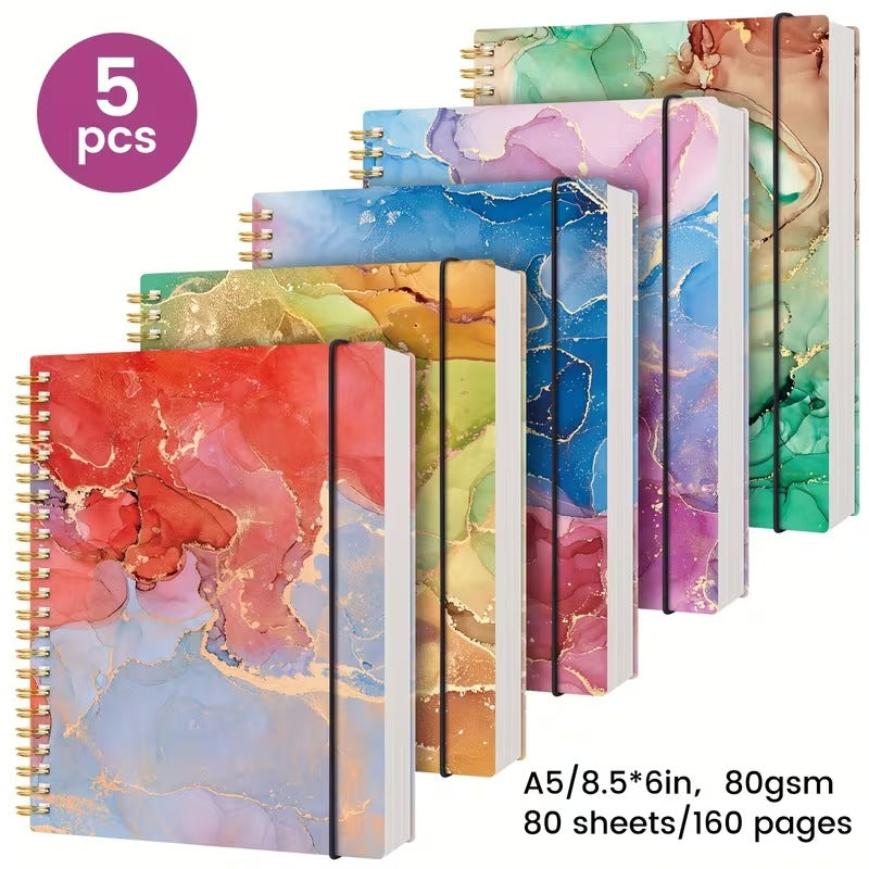 5-Pack A5 Notebook Set