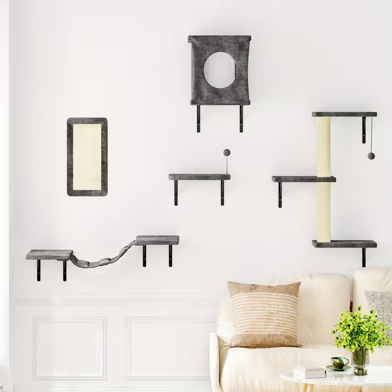 5-Piece Cat Wall Playground