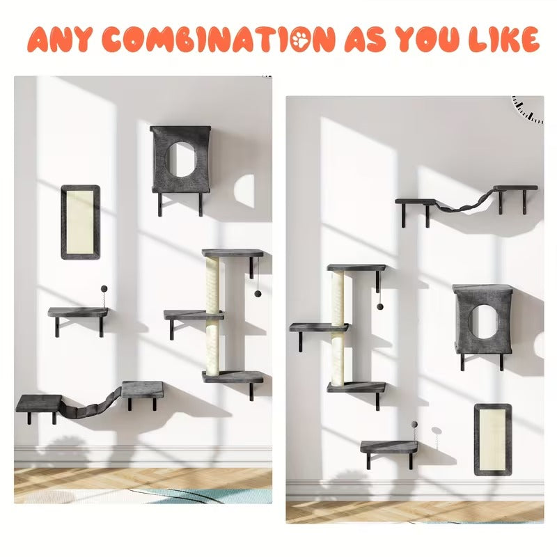 5-Piece Cat Wall Playground