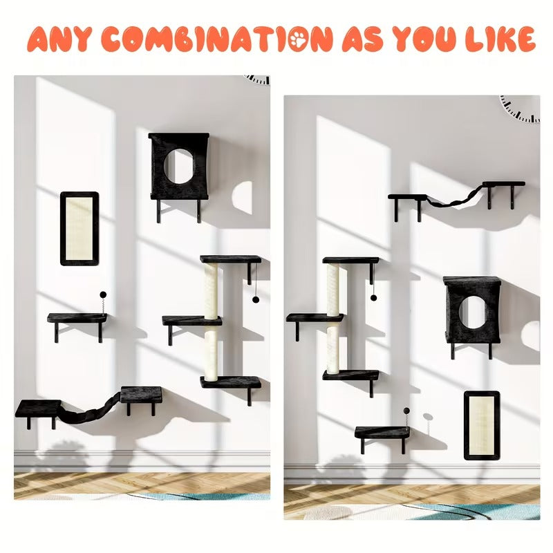 5-Piece Cat Wall Playground