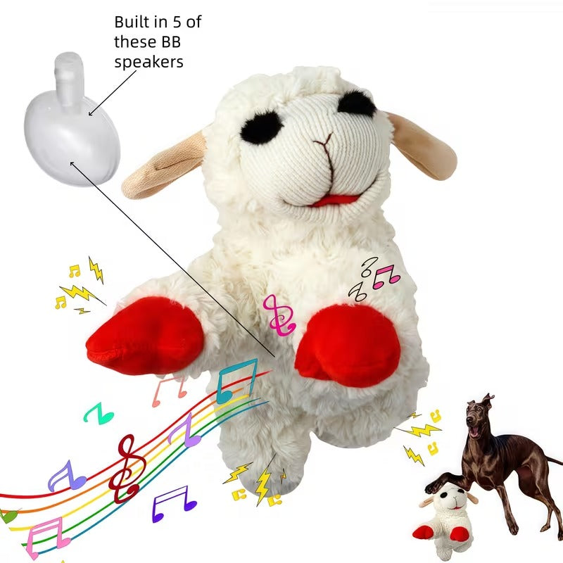 5-Squeaker Comfort Lamb Toy