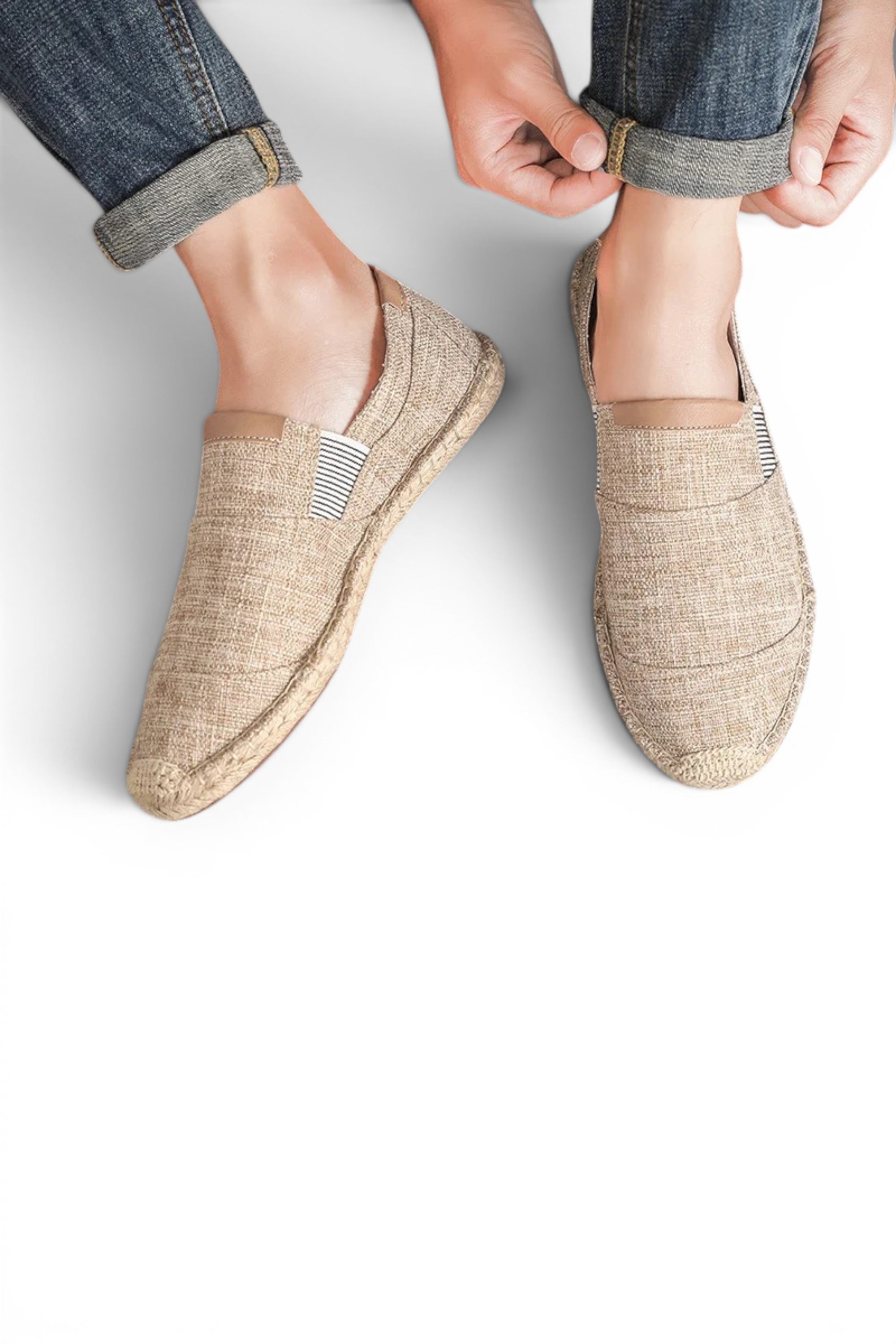 Rumef | Men's Breathable Cotton Espadrilles for Summer Comfort