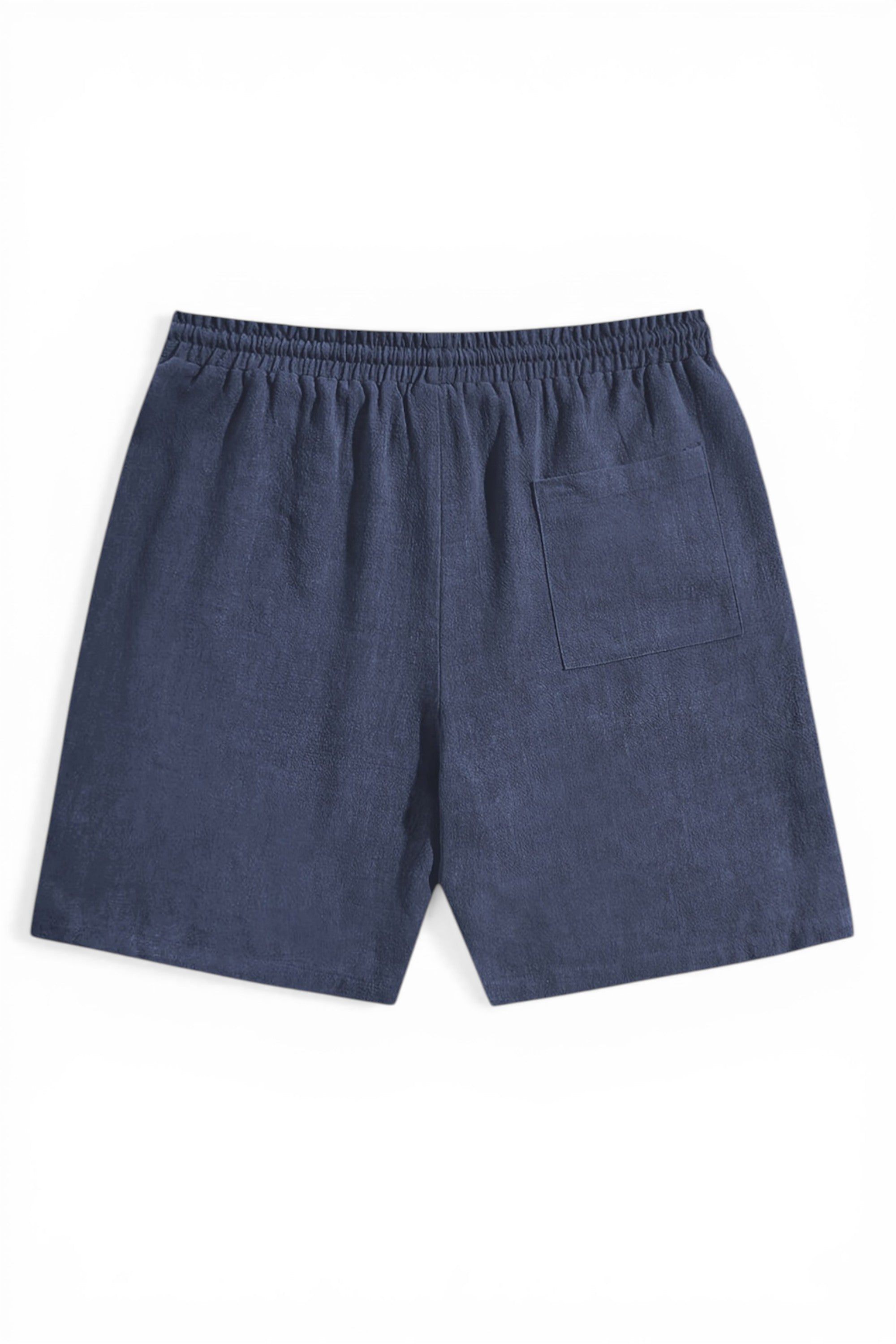 Blue shorts on a white background