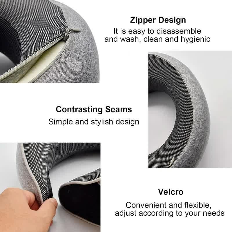 Adjustable Memory Foam Neck Pillow