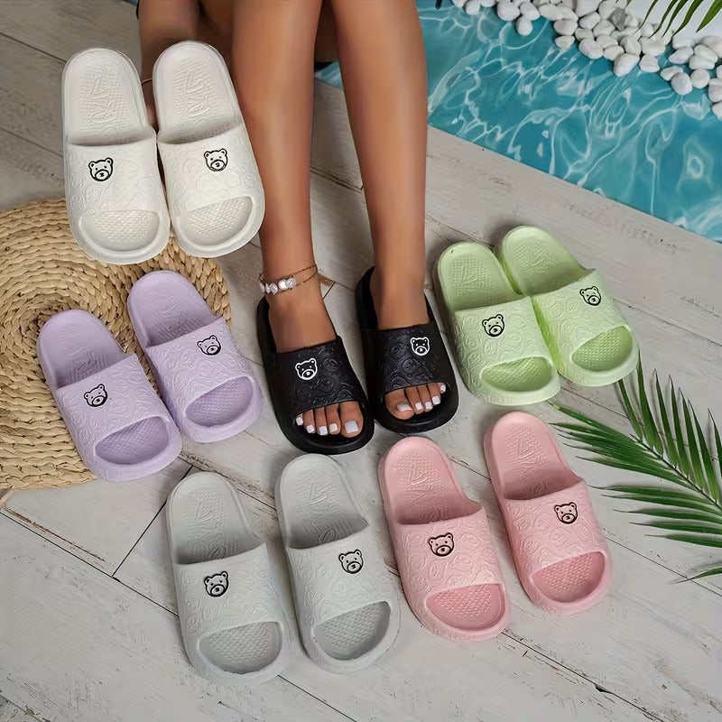 Adorable Bear Comfort Slides