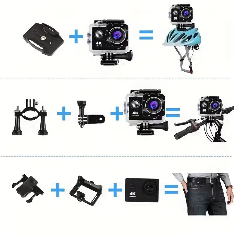 Advanced 1080P Action Camera Kit