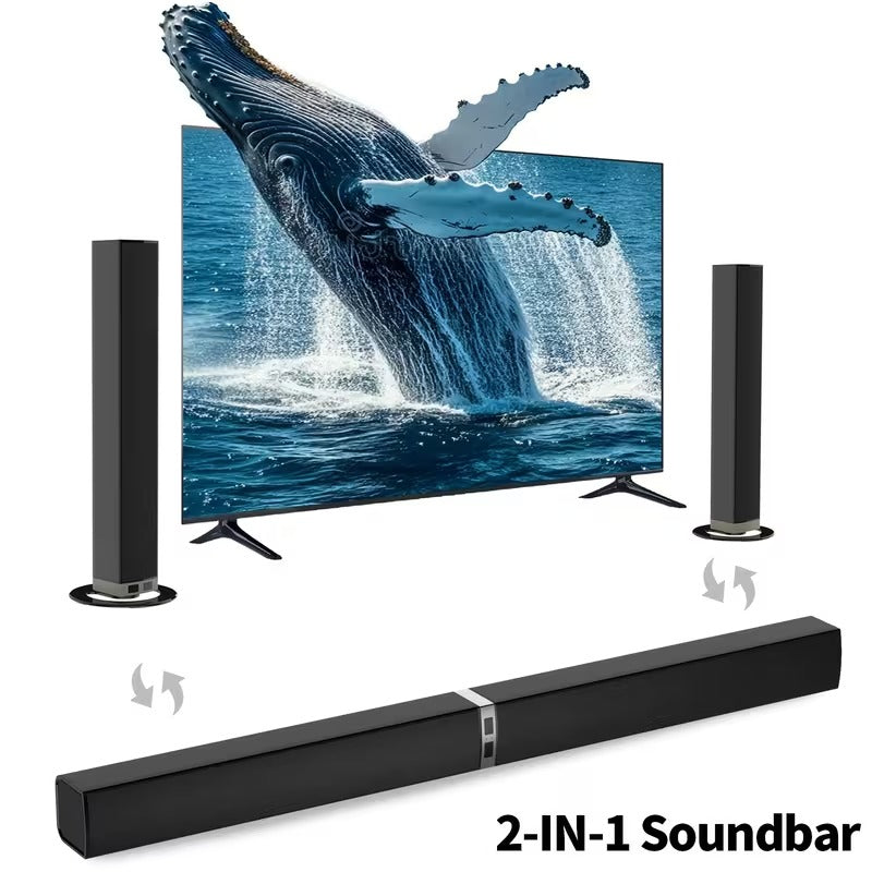 Advanced 2-in-1 TV Soundbar System