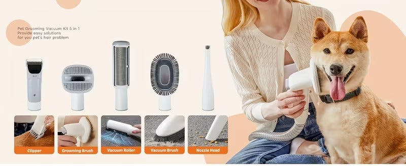 Advanced 5-in-1 Pet Grooming Vacuum