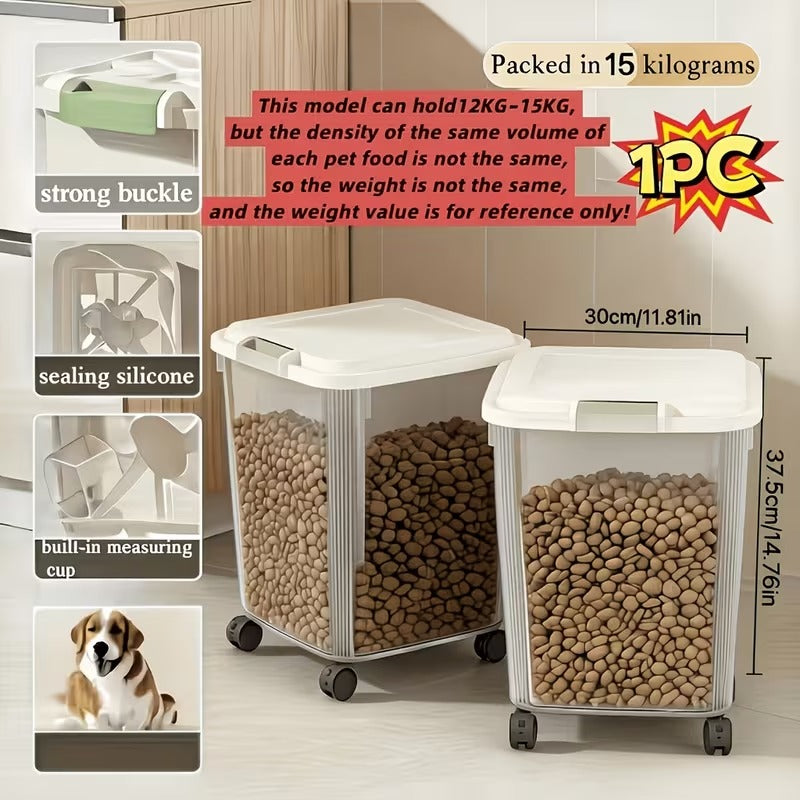 Airtight Pet Food Storage Bin