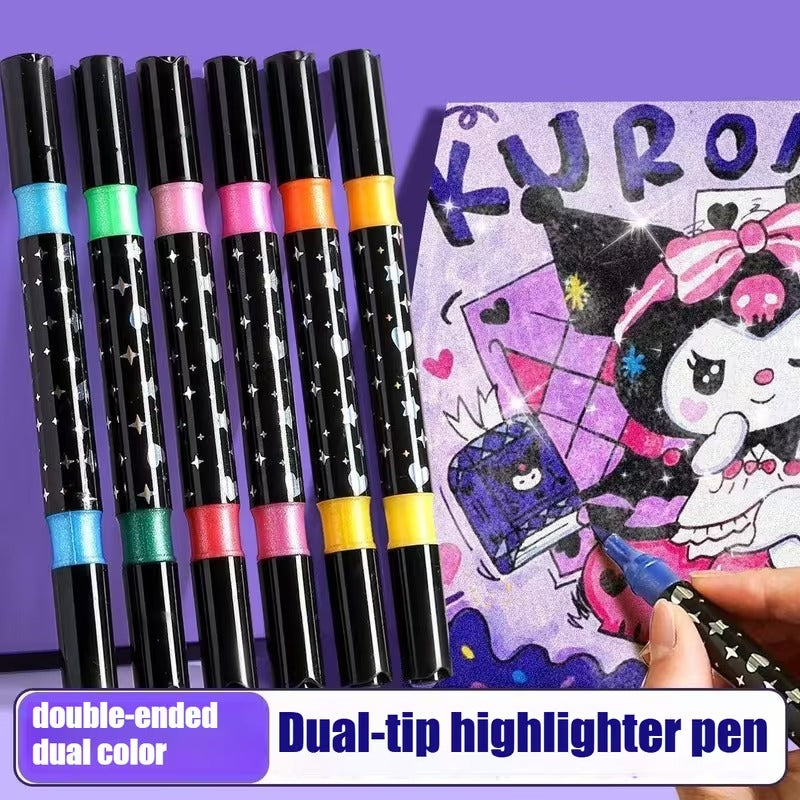 Brilliant 24-Color Glitter Markers