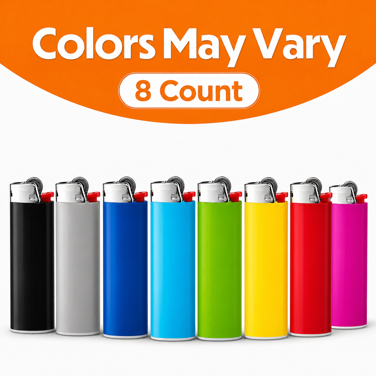 Classic 8-Pack Maxi Pocket Lighters