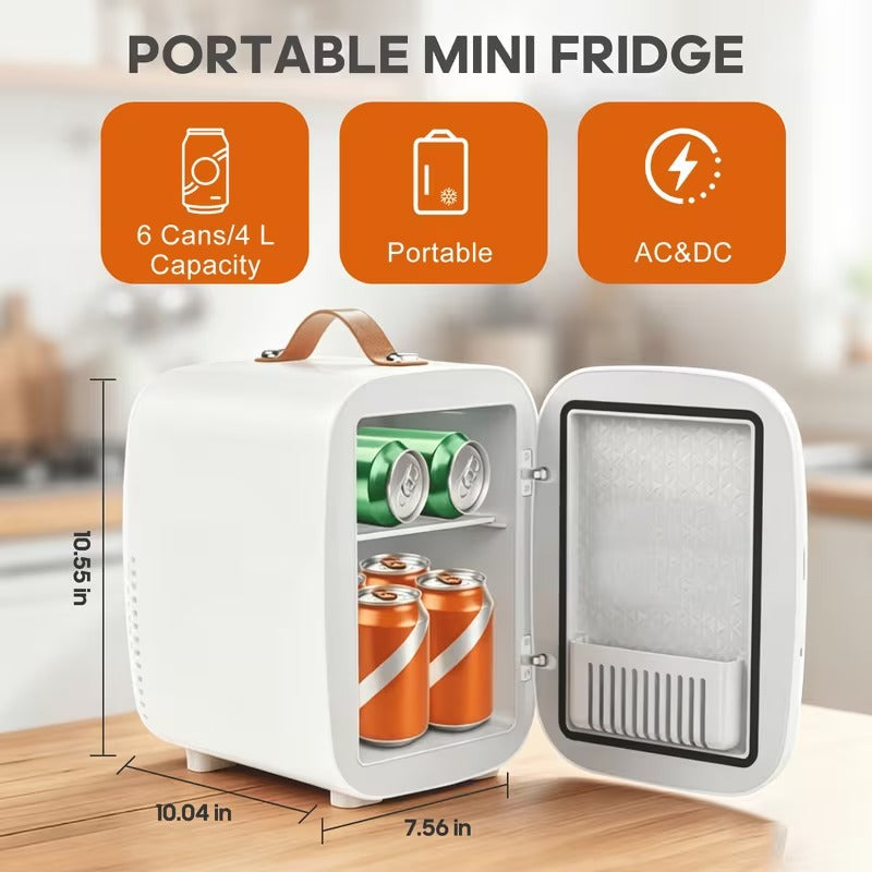 Compact 4L Travel Mini Fridge