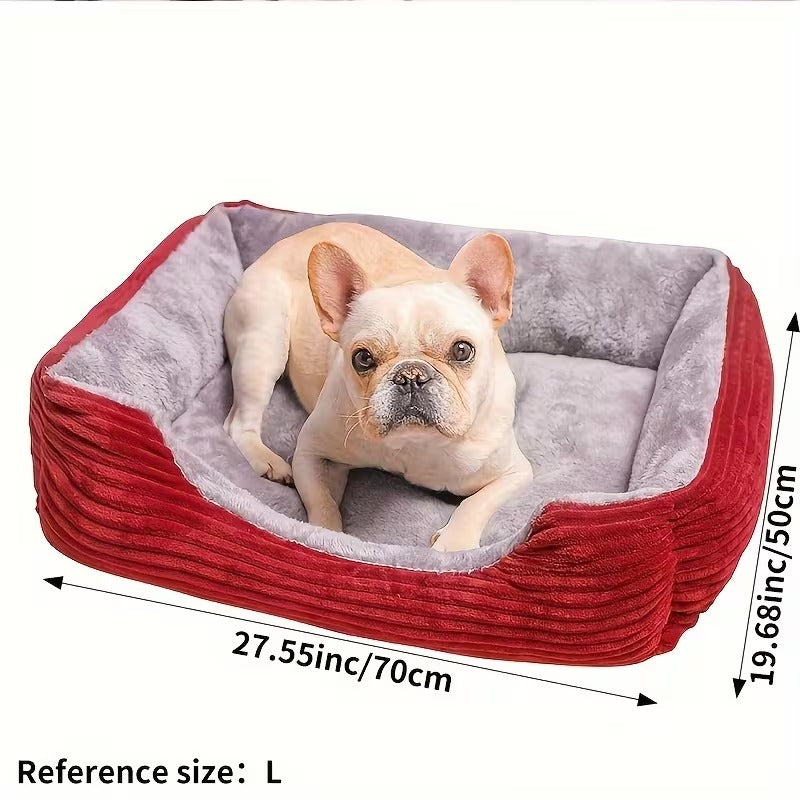 Corduroy Bolster Pet Bed