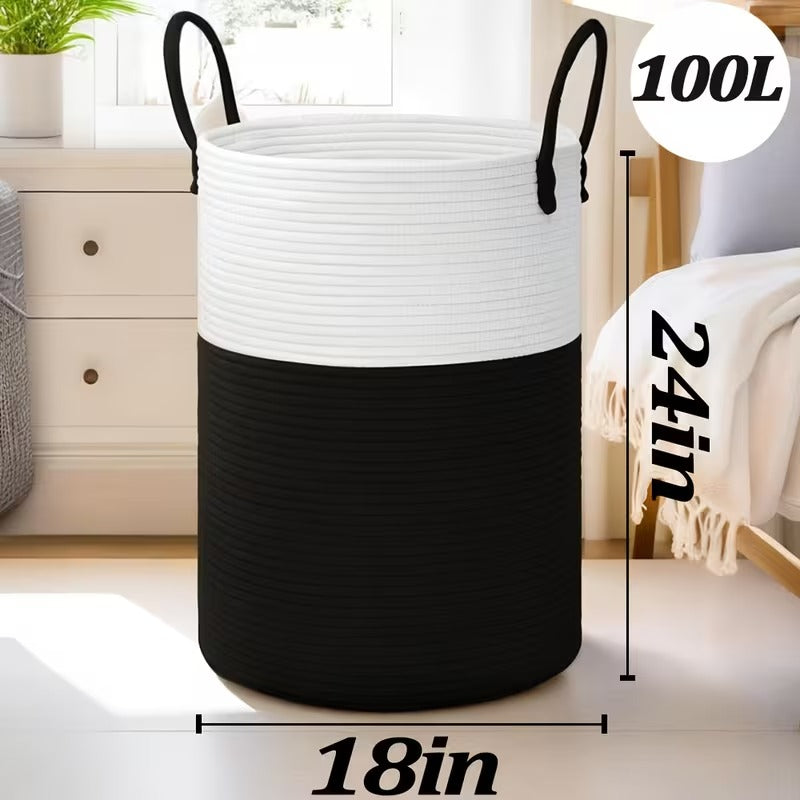 Cotton Rope Laundry Hamper