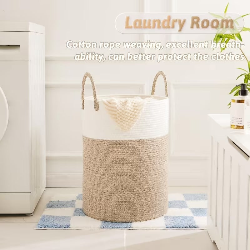 Cotton Rope Laundry Hamper