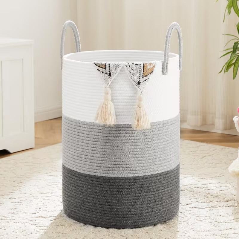 Cotton Rope Laundry Hamper