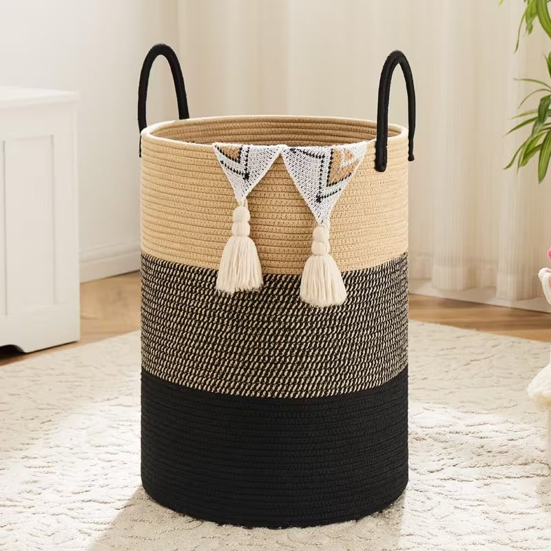Cotton Rope Laundry Hamper