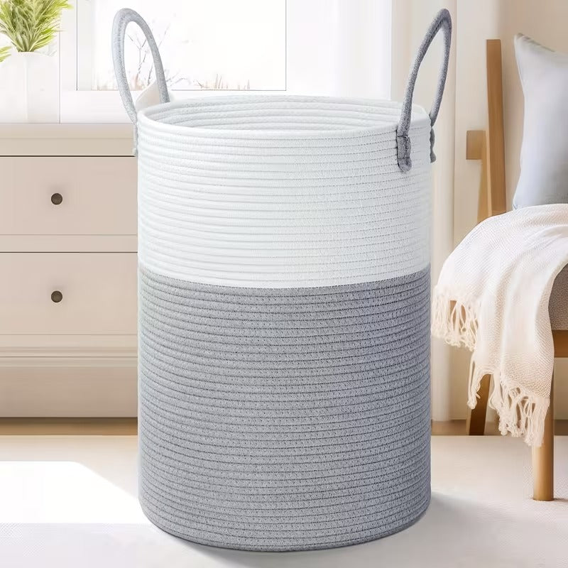 Cotton Rope Laundry Hamper