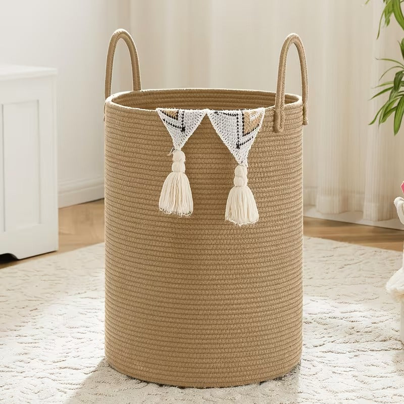 Cotton Rope Laundry Hamper