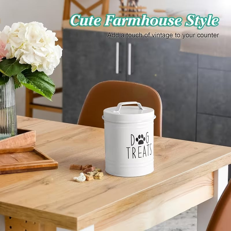 Country-Style Dog Treat Tin
