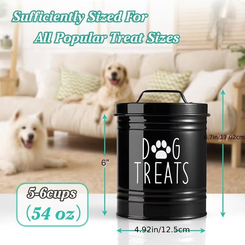 Country-Style Dog Treat Tin
