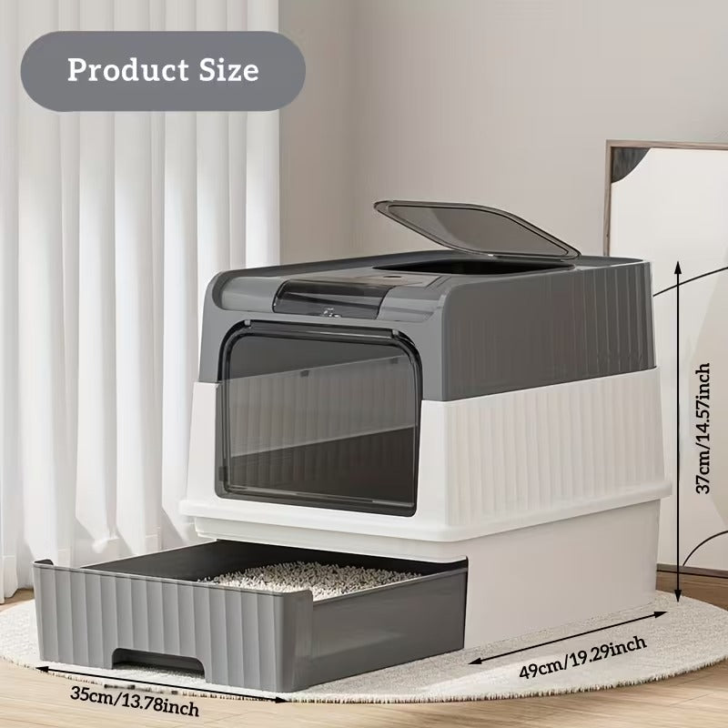 Covered Cat Litter Box