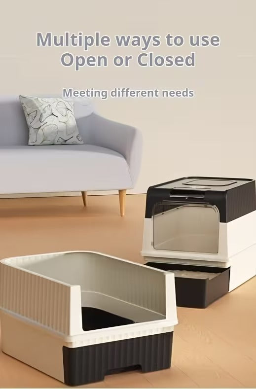 Covered Cat Litter Box