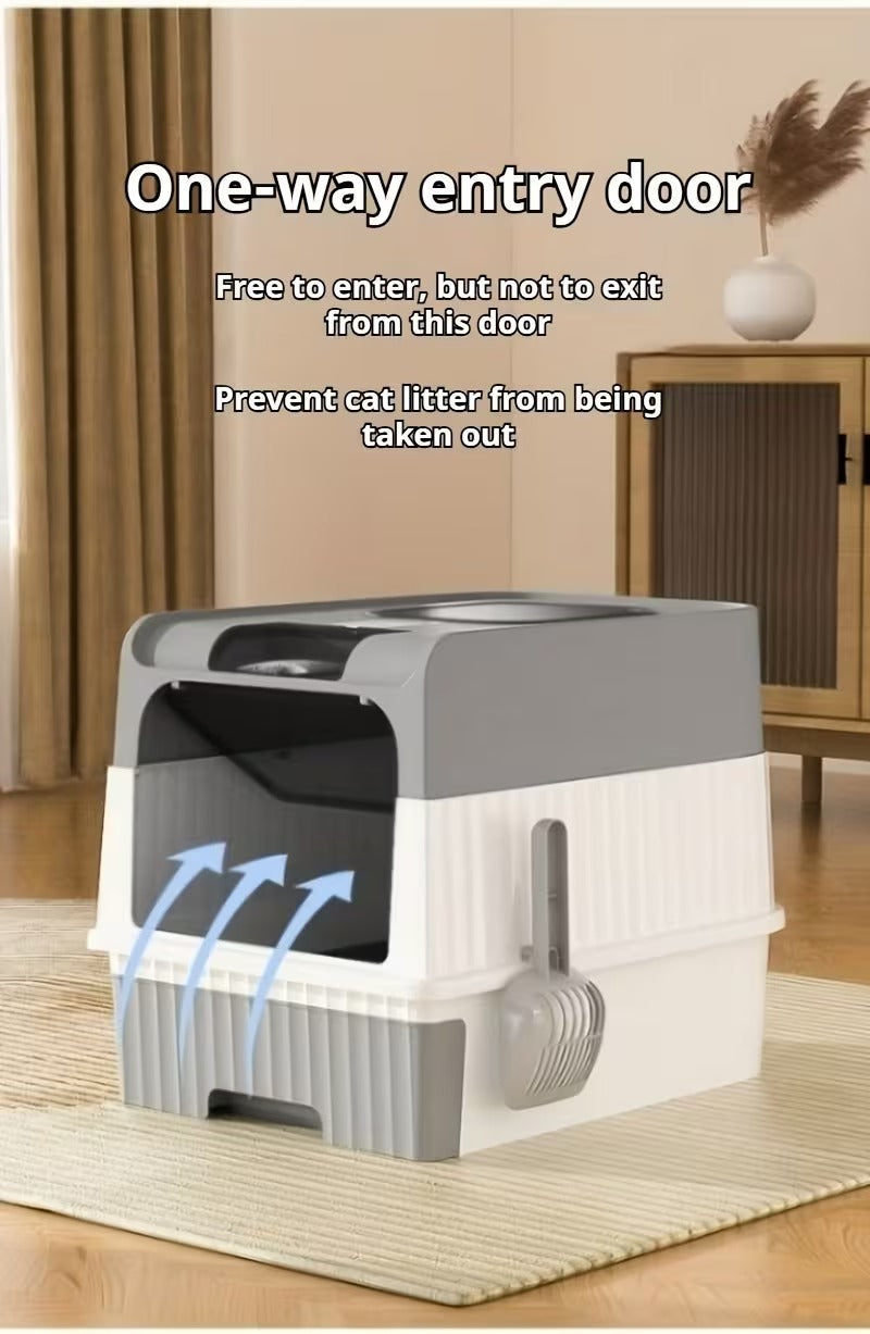 Covered Cat Litter Box
