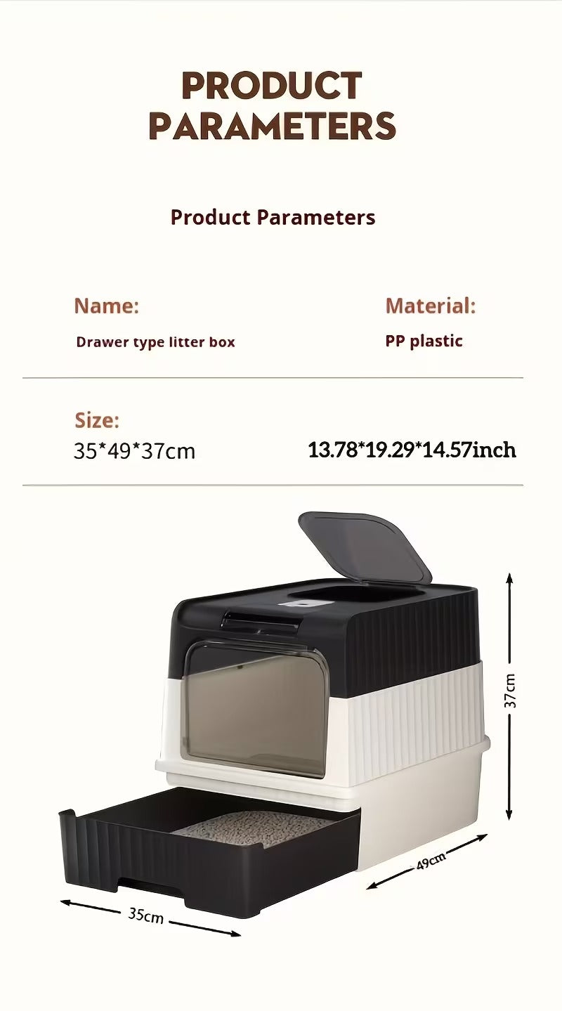 Covered Cat Litter Box