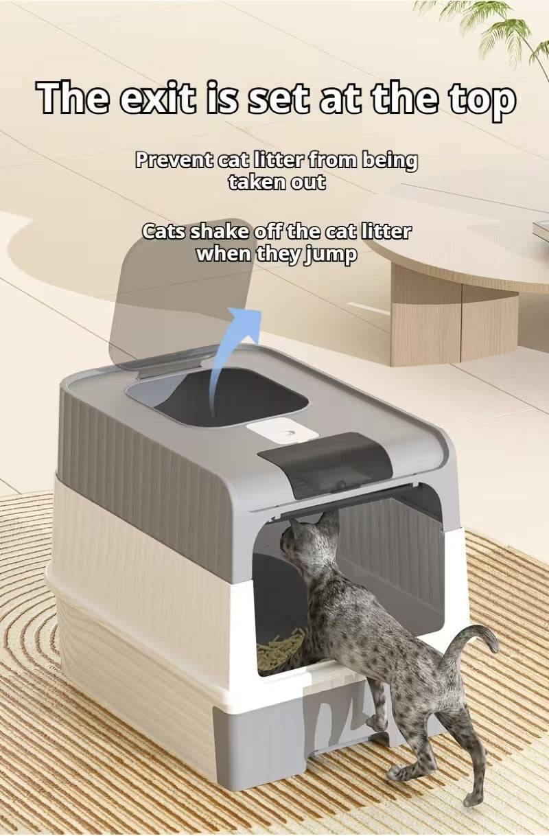 Covered Cat Litter Box