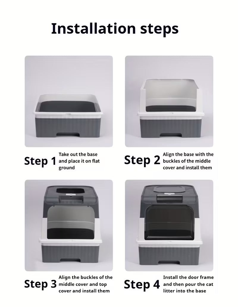 Covered Cat Litter Box