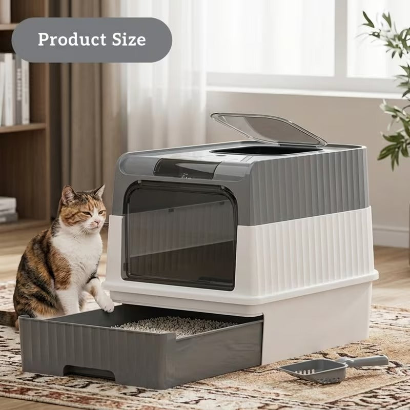 Covered Cat Litter Box