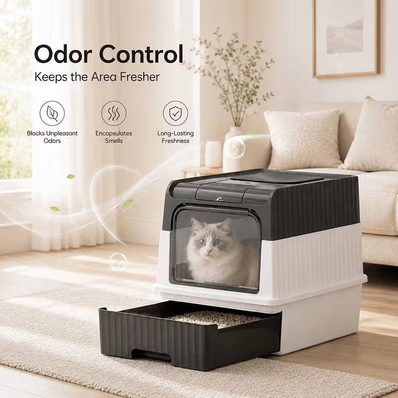 Covered Cat Litter Box