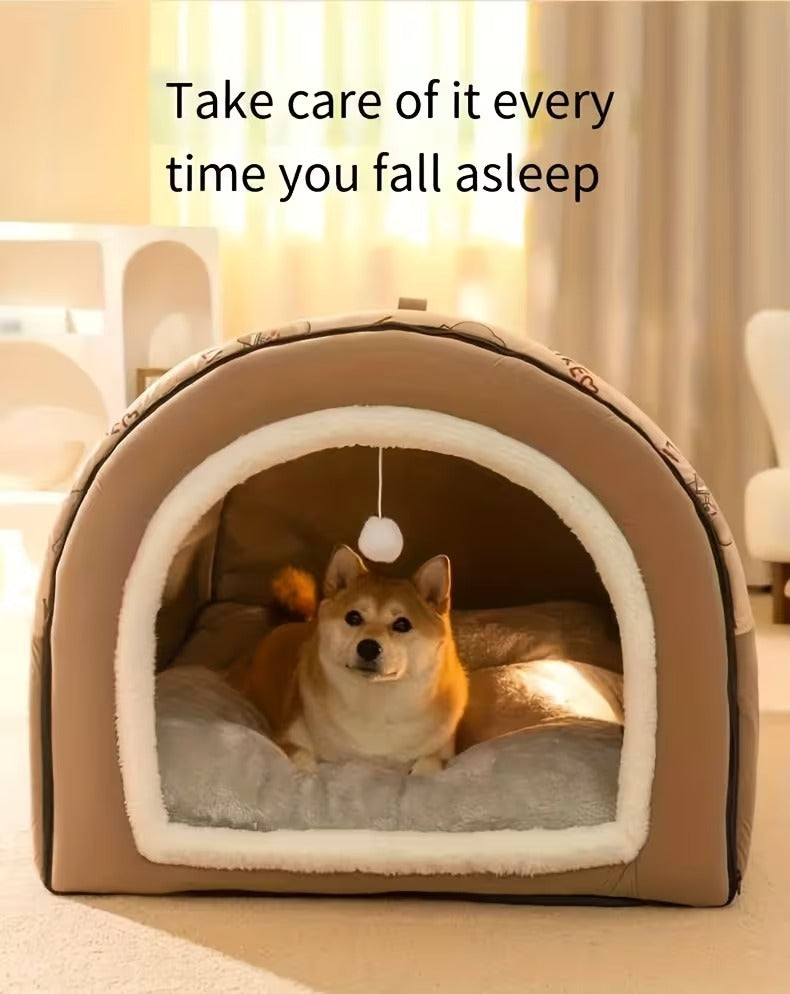 Cozy Pet Cave Bed