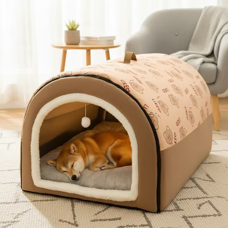 Cozy Pet Cave Bed